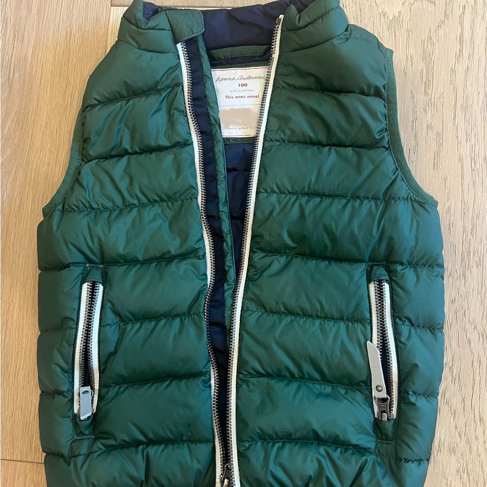 Hanna Andersson Green Puffer Vest